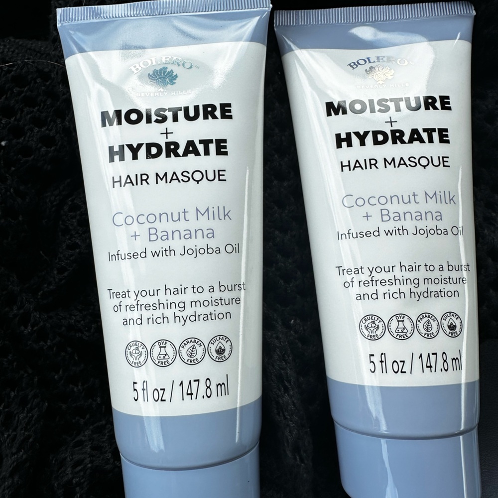 Bolero Cocunut Milk and Banana Hair Mask 5 ounces each